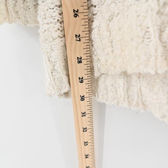 FREE PEOPLE Sweater Womens Size M Songbird Knit VNeck Rugby Stripe Oversized - Picture 5 of 12